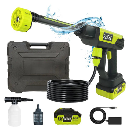 Seese Cordless Pressure Washer Kit – Portable High-Pressure Cleaner for Cars, Patios, Gardens & Home Use