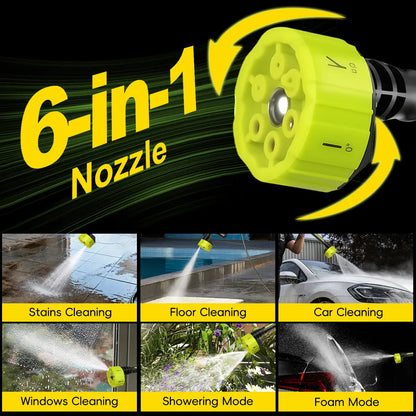 Seese Cordless Pressure Washer Kit – Portable High-Pressure Cleaner for Cars, Patios, Gardens & Home Use
